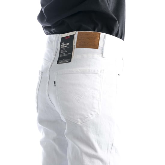 Jeans Levis 721 Hochgeschlossener Skinny Western Weiß - Image 5
