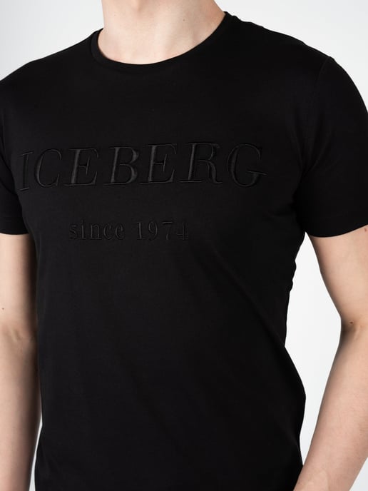 Iceberg T-Shirt C-Neck Herren schwarz - Image 5