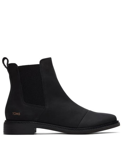 TOMS Charlie Damenlederstiefel In Schwarz - Image 1