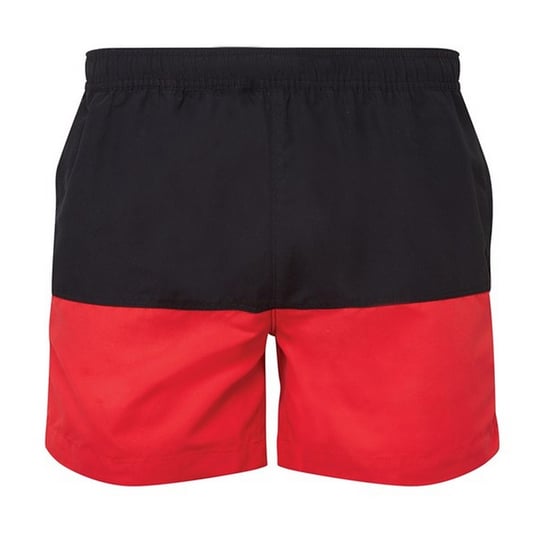 Asquith & Fox - Badeshorts für Herren (Schwarz/Rot) - Image 2