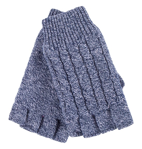 HEAT HOLDERS Damen Winter-Thermo-Fingerlose Handschuhe mit Zopfmuster - Image 1