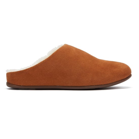 Damen Fit Flop Chrissie Shearling Pantoffeln in Tan - Image 5