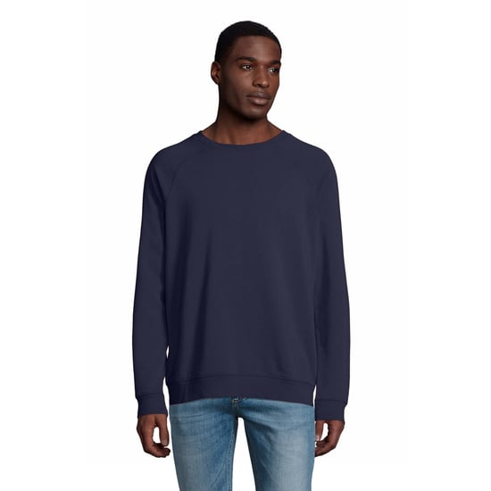 SOLS Unisex Erwachsene Space Organic Raglan Sweatshirt (French Navy) - Image 4