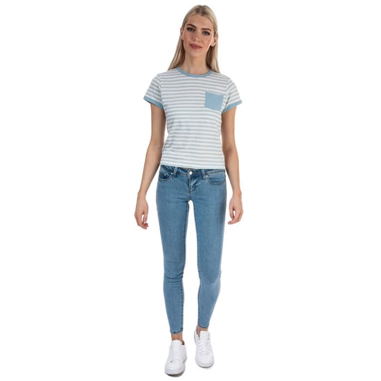 Women's Brave Soul Striped T-Shirt in Mint