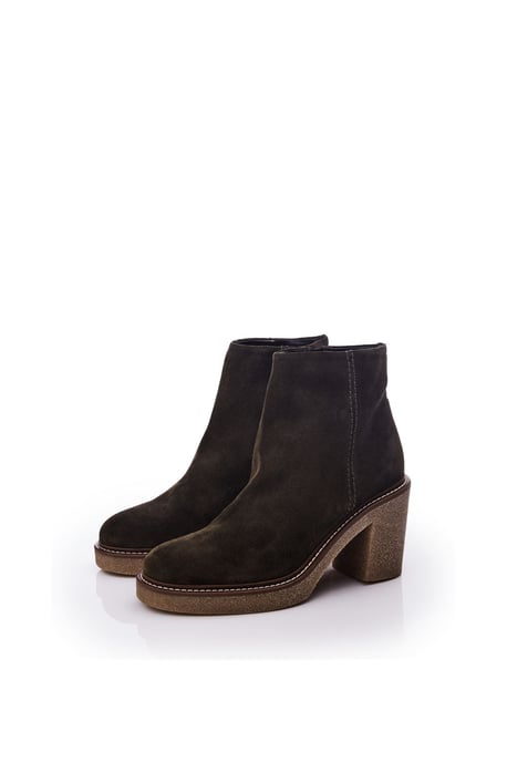 'Sh Casero' Olive Suede Ankle Boot