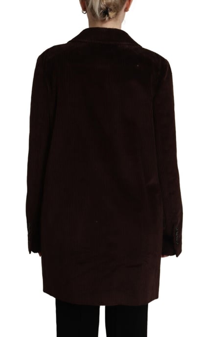 Langer doppelreihiger Trenchcoat mit Revers von Dolce & Gabbana - Image 3