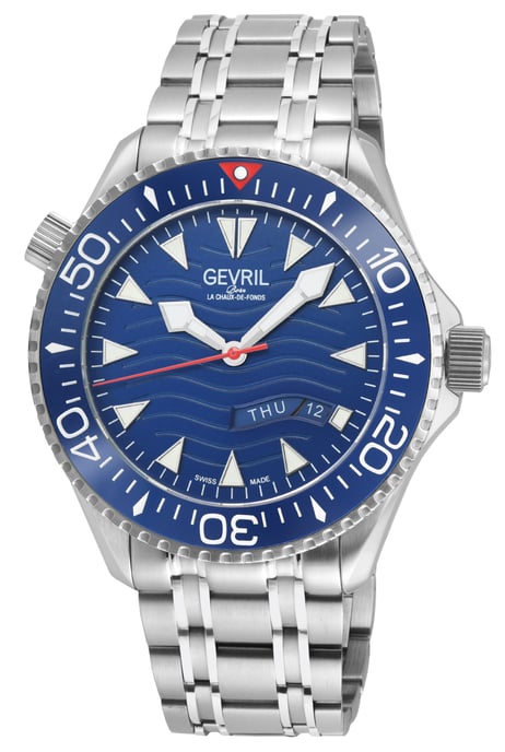 Gevril Herrenuhr Hudson Yards Schweizer Automatik Royal Blau Zifferblatt - Image 1