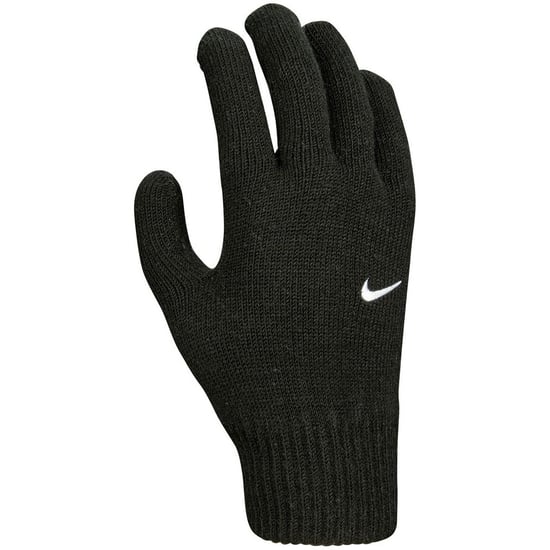 Nike Childrens/Kids Knitted Swoosh Winter Handschuhe (Schwarz/Weiß) - Image 1