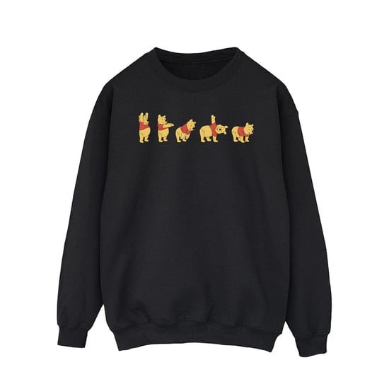 Disney Herren Winnie The Pooh Stretching Sweatshirt (schwarz) - Image 1