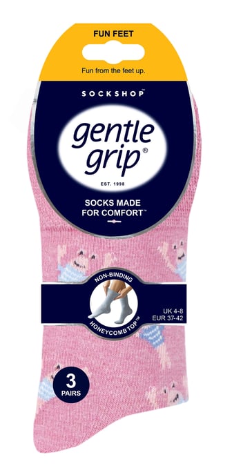 Sanfte Griffigkeit - 6 Paar Damen Socken ohne Elastan - Meeresboden - Image 2
