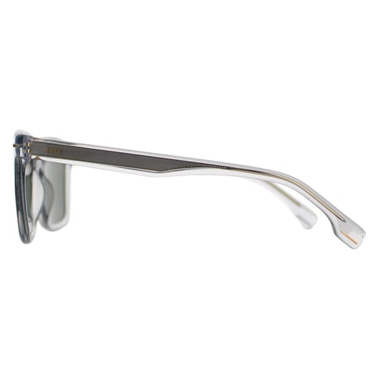 Hugo Boss Square Mens Transparent Grey Green Gold Mirror BOSS 1317/S