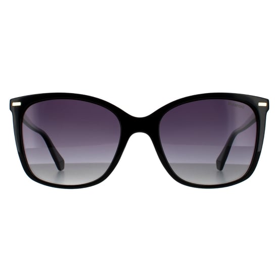 Polaroid Square Damen Schwarz Grau Verlauf Polarisierte Sonnenbrille 90041091 - Image 1