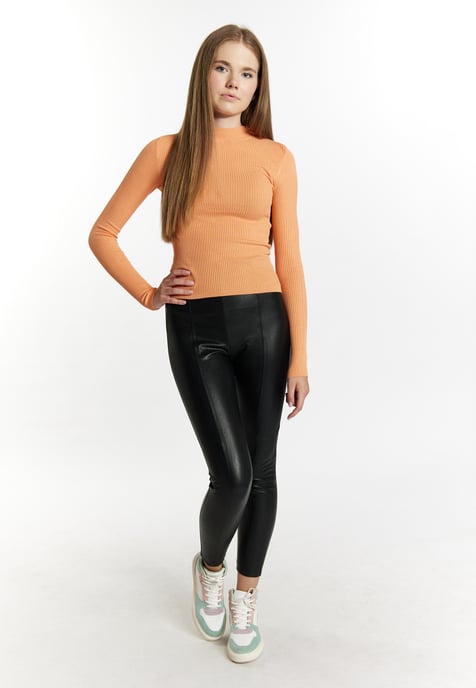 Mymo Strickpullover Damen orange - Image 2