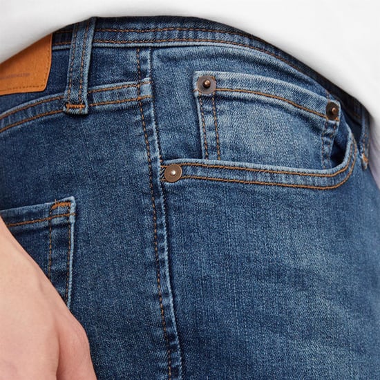 Jack & Jones Herren Blaue Jeans Regula Fit Lässig 5-Taschen-Design - Image 5