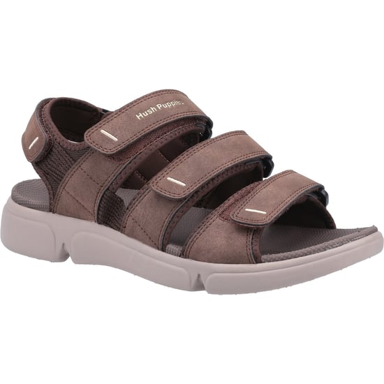 Hush Puppies Raul Männliche Sandale Herren Sommer BROWN - Image 1