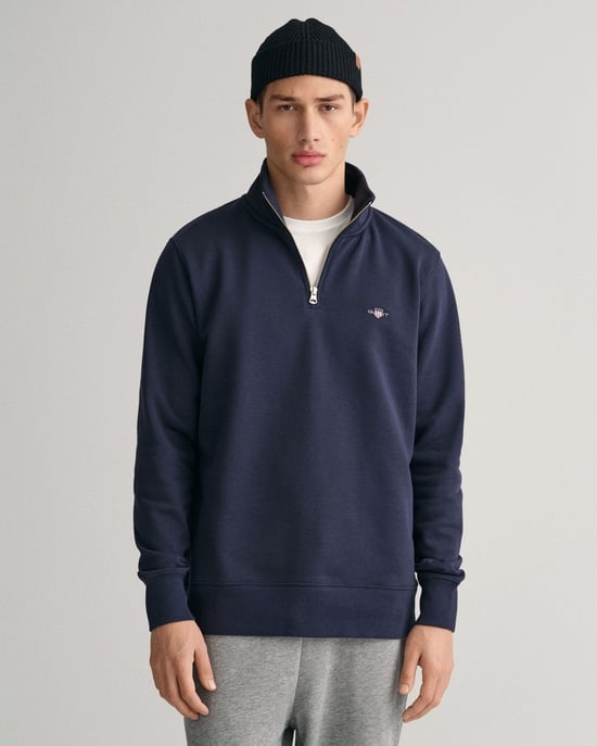 Gant Regular Shield Half Zip Sweat Sweatshirt - Image 1