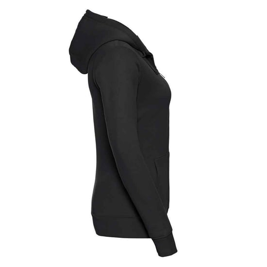 Russell - "Authentic" Kapuzenpullover Durchgehender Reißverschluss für Damen (Schwarz) - Image 3