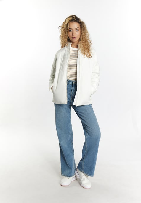 Mymo Leicht wattierte Jacke Damen Wollweiß - Image 2
