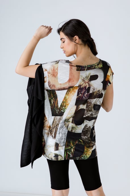 Asymmetrische Print-Tunika - Image 4