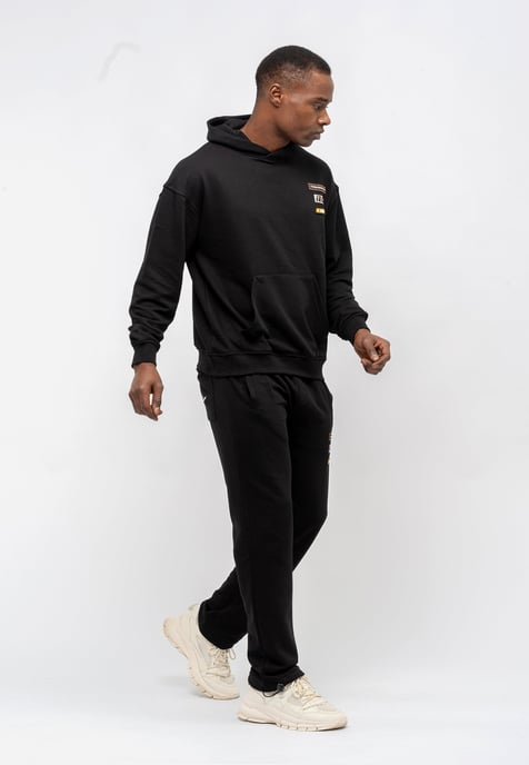 Tom Barron Men's Embroidered Badge Casual Tracksuit Oversize