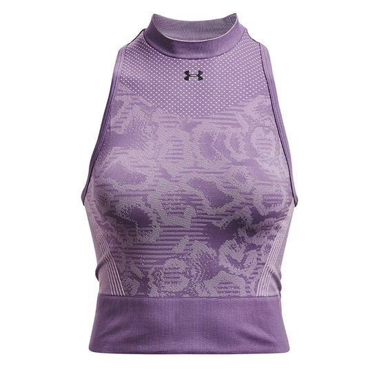 Under Armour Rush Womens Purple Seamless Crop Top