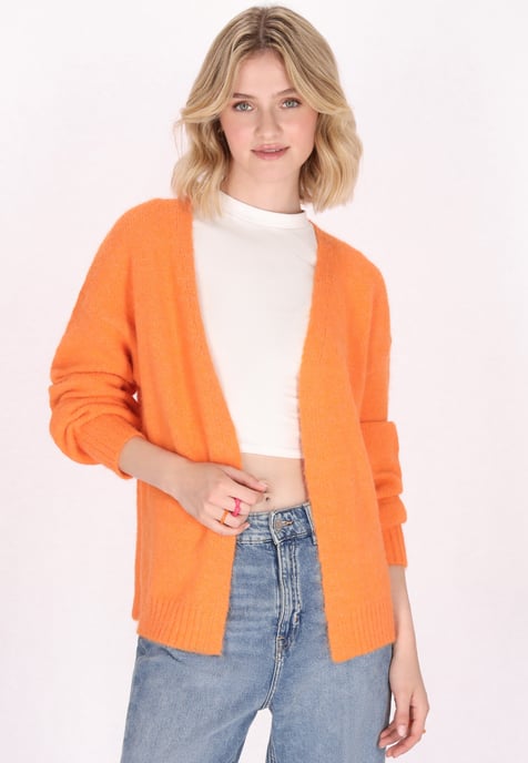 Mymo Strickjacke Damen orange - Image 3