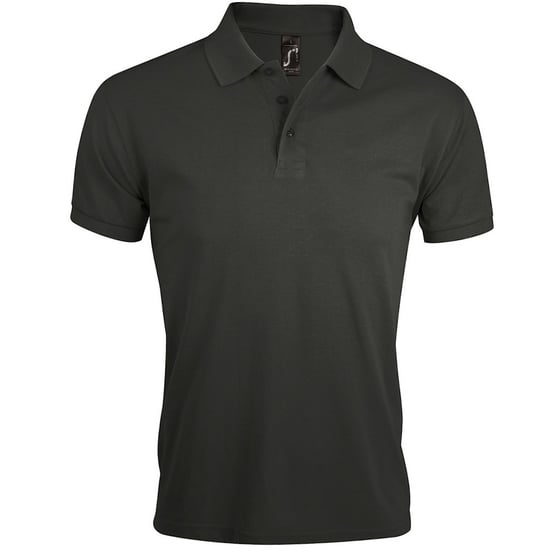 SOLs Mens Prime Pique Plain Kurzarm-Poloshirt (Dunkelgrau) - Image 1