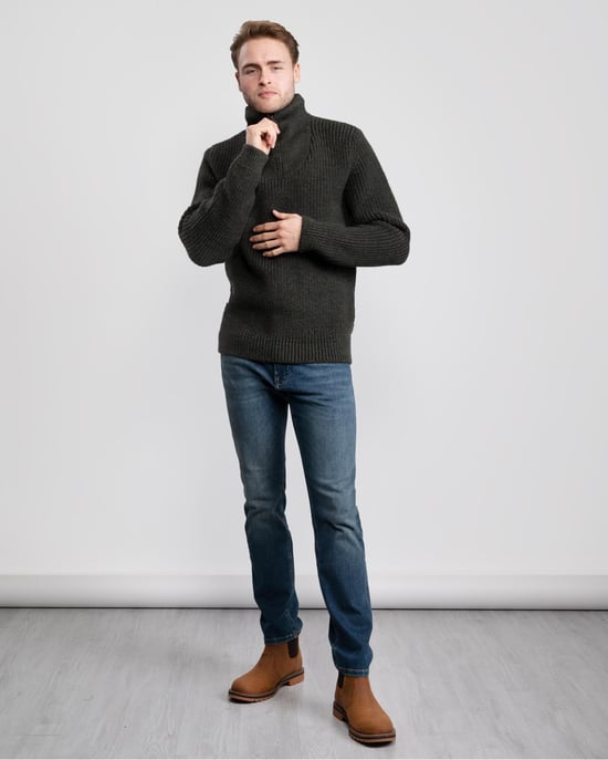 Barbour New Tyne Mens Half-Zip Jumper - Image 4