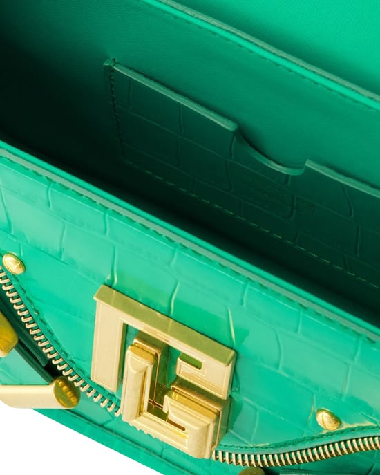 Blaze Schultertasche - Balmain - Leder - Grün - Image 4