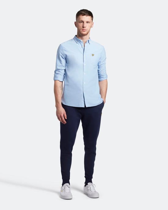 Lyle & Scott Regular Fit Leichtes Oxford-Hemd in Blau - Image 2