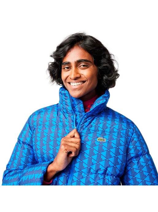Lacoste Damen Daunenjacke mit Monogramm - Image 1