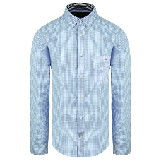 Eden Park Kariertes Herren Oxford-Hemd in Blau/Weiß - Image 1