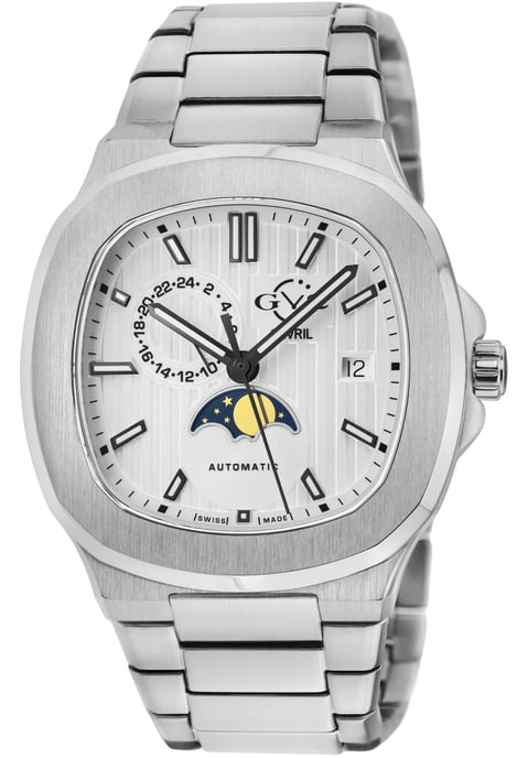 GV2 Potente Moon Phase 18400B Swiss Automatic Sellita SW285-1A Watch