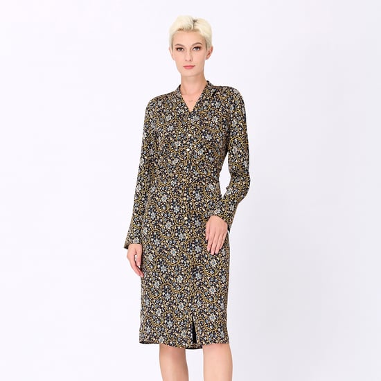 Hemdblusenkleid mit Art-Deco-Print - Image 4
