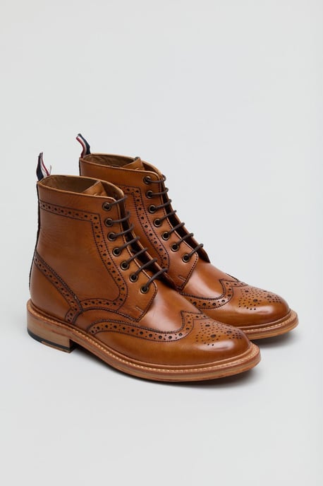 Ben Sherman Arthur Braune Herrenstiefel Aus Leder - Image 1