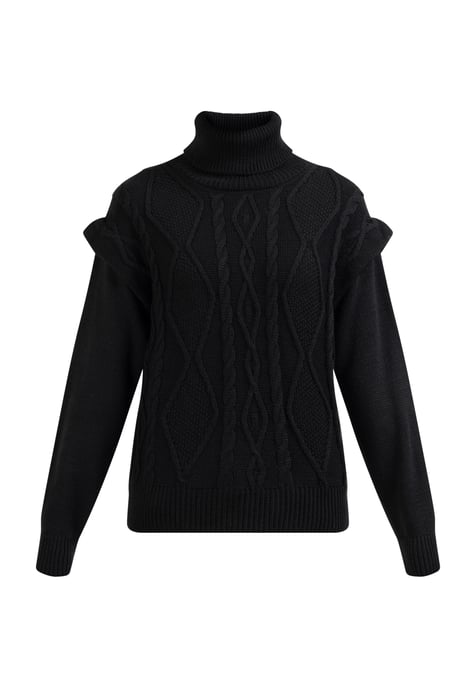 Dreimaster Strickpullover Damen schwarz - Image 1