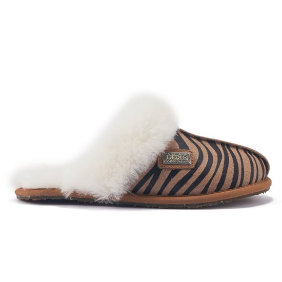 Closed Mule Zebra Slipper