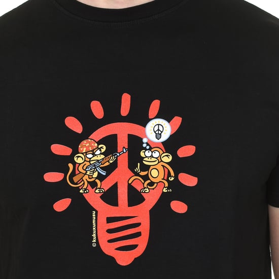 PEACE BULB men's short sleeve round neck t-shirt