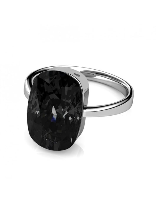 Klassischer Ring - Silber und Schwarz - Image 4