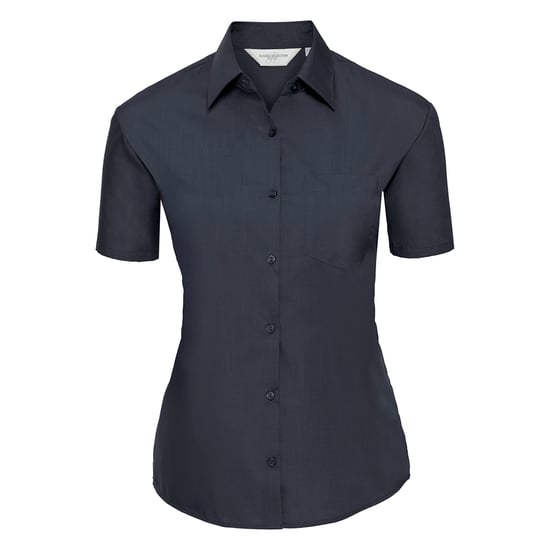 Russell Collection - "Classic" Hemd Pflegeleicht für Damen kurzärmlig (Dunkelblau) - Image 1