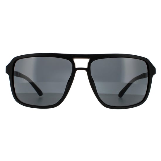 Guess Square Unisex Matte Black Smoke Grey Sonnenbrille - Image 1