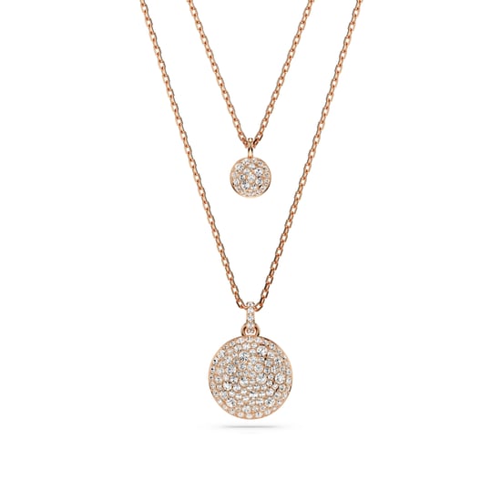 Swarovski 'Meteora' Damen-Halskette aus vergoldetem Metall - Rose 5683449 - Image 1