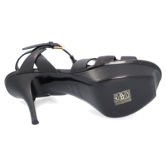 Saint Laurent Tribute Plattform-Sandalen Schwarz - Image 4