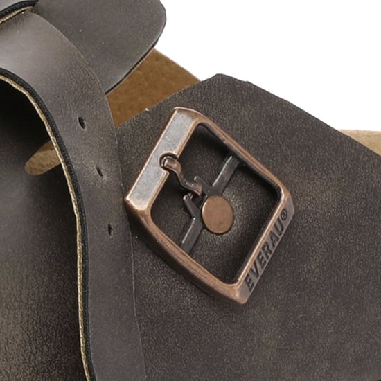 EVER AU Herren Hardhead Leder Komfort Clog Sandalen - Braunes geöltes Leder - Image 6