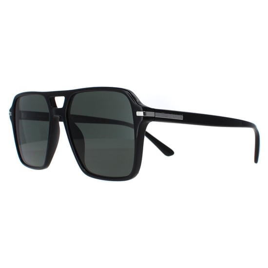 Prada Aviator Mens Black Green Polarized PR20YS