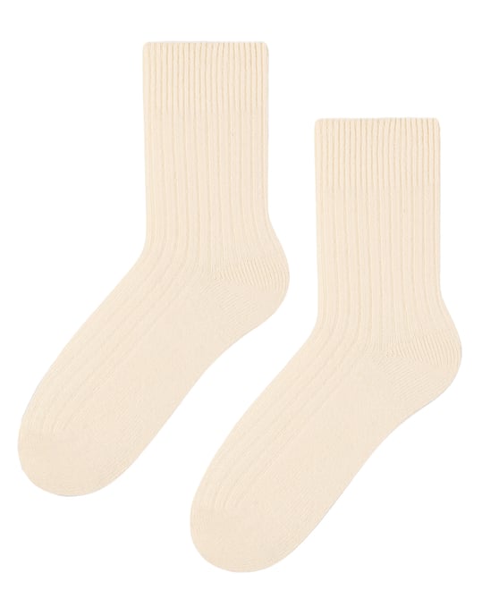 Damen-Kleidsocken aus Wolle | Steven | Atmungsaktive warme Socken für Damen Ecru - Image 1