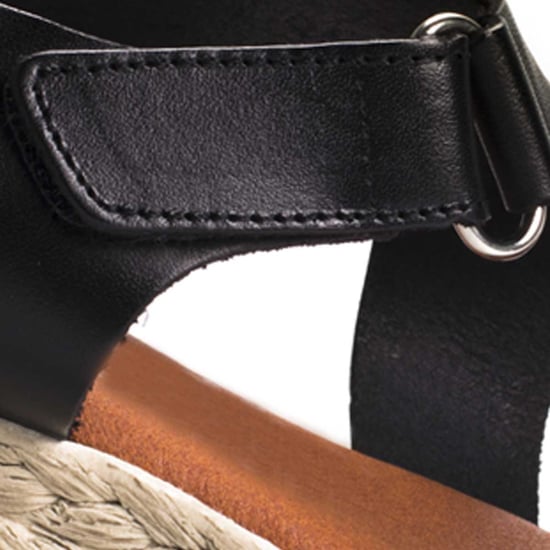 Confortable wedge sandal Montevita in Black