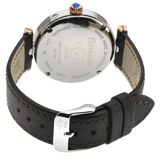 GV2 Florence Brown Mother of Pearl 12511.L Dial Diamond Swiss Quartz Watch