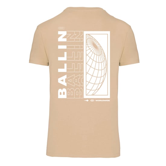 Herren-T-Shirt von der Marke Ballin Est. 2013. Diese Shirts von Ballin Est. 2013 sind aus 100% Bio-Baumwolle gefertigt und mit Backprint World versehen. Es handelt sich um eine etwas engere Passform. Die weiche Baumwolle sorgt für hohen Tragekomfort.  Mar - Image 2