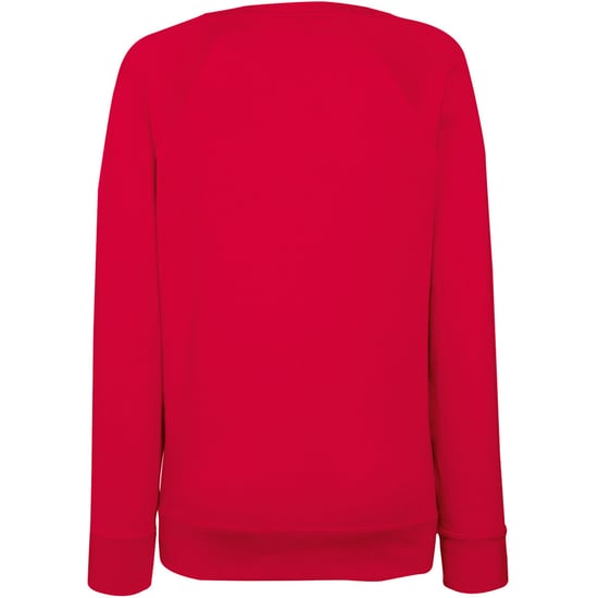 Fruit OF The Loom Damen Raglan Sweatshirt (Rot) - Image 2